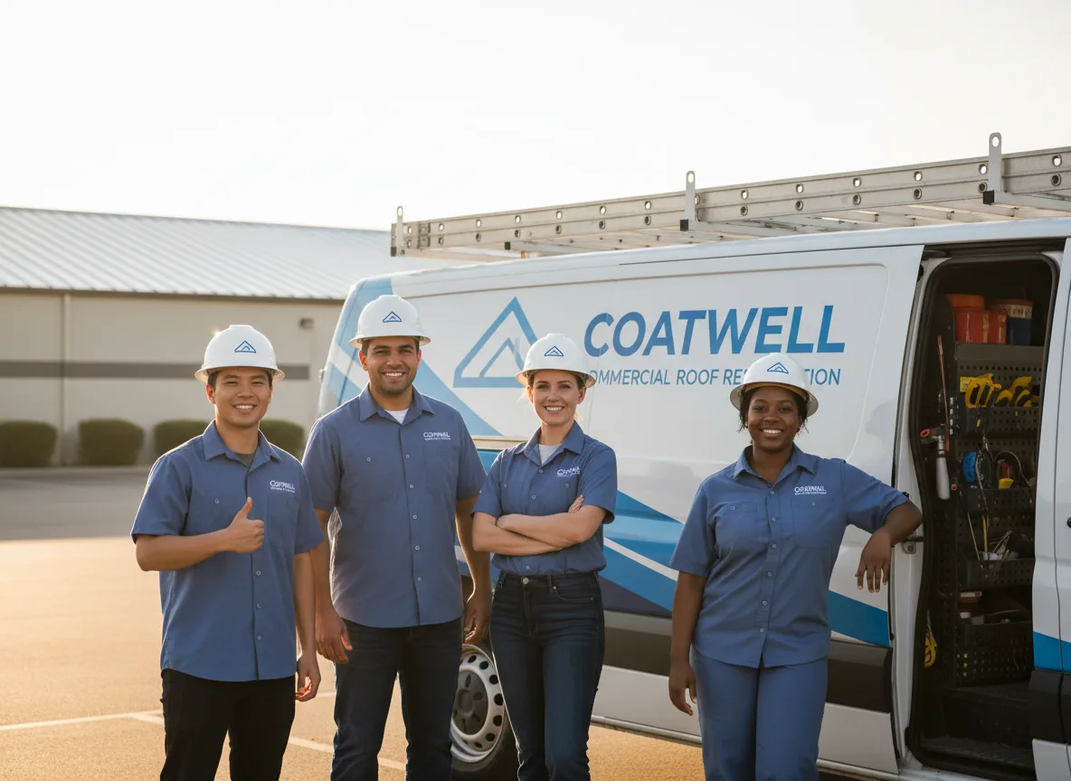 Commercial roof coating company in Helena, OK